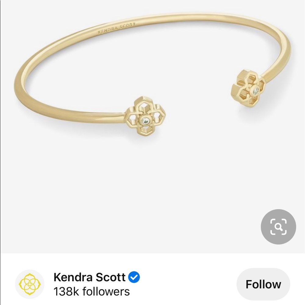 Kendra Scott Rue Cuff Bracelet In Gold